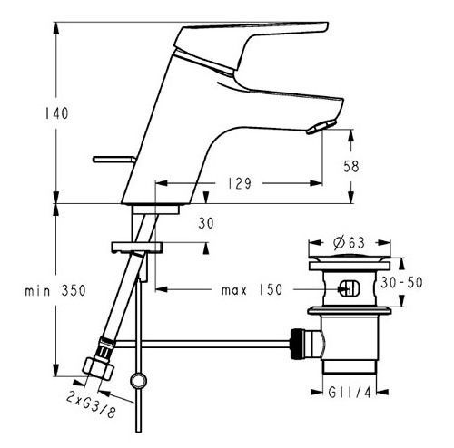 Смеситель для раковины Cerasprint 2012 IDEAL STANDARD