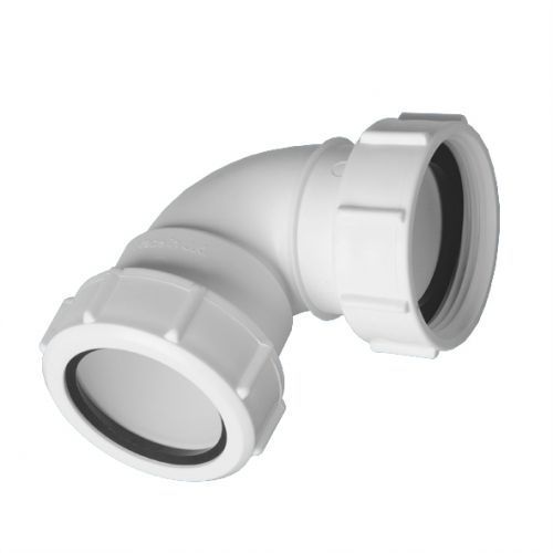 Отвод 90гр (40мм х внутр 1.5) белый McAlpine