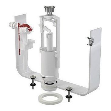 Комплект выпускной со стоп кнопкой бок. подключение ALCA PLAST