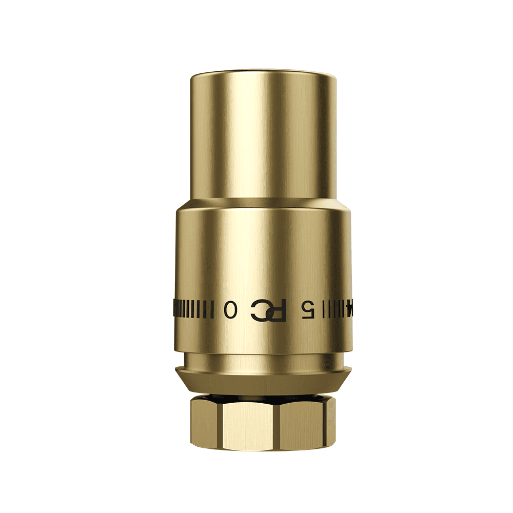 Термостатическая головка CRISTAL М30х1,5, цвет золото, Primoclima Armature