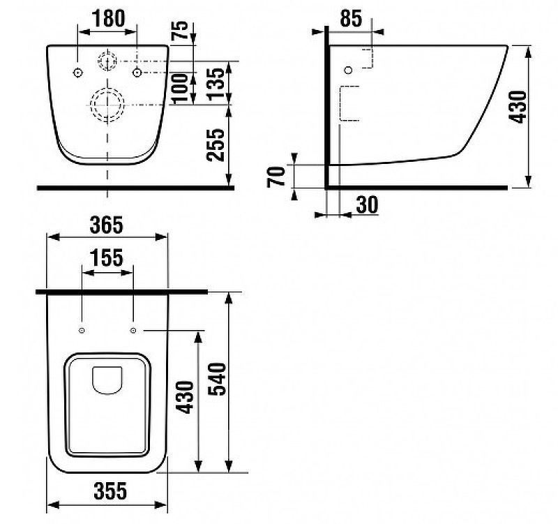 Унитаз подвесной PURE, JIKA