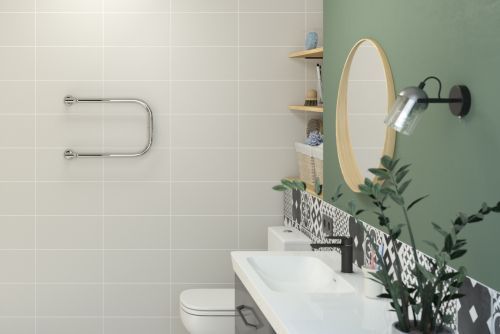 Полотенцесушитель П-образный 320х450, G 1" резьба-сгон Стилье