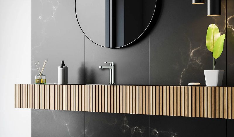 Смеситель для умывальника plus GRACE, монолитный, хром, LEMARK