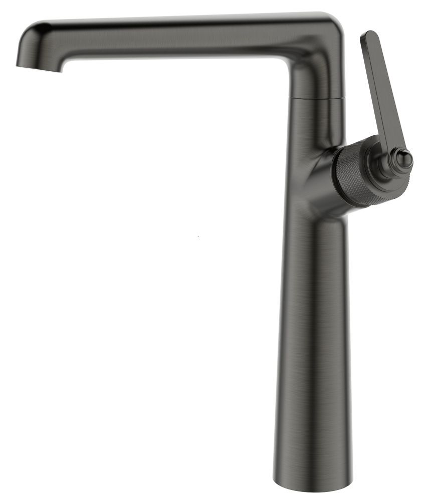 Смеситель для раковины Bangkok высокий (h=248мм), цвет Gun metal, ESKO
