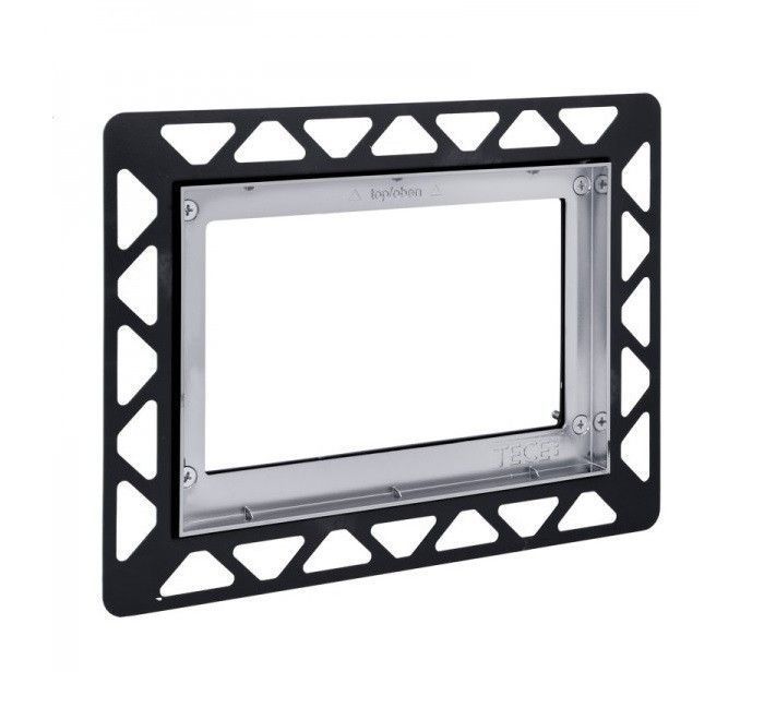 Монтаж. рама для уст. стеклянных панелей (square/loop/lux Mini/now) на уровне стены, хром глян, TECE