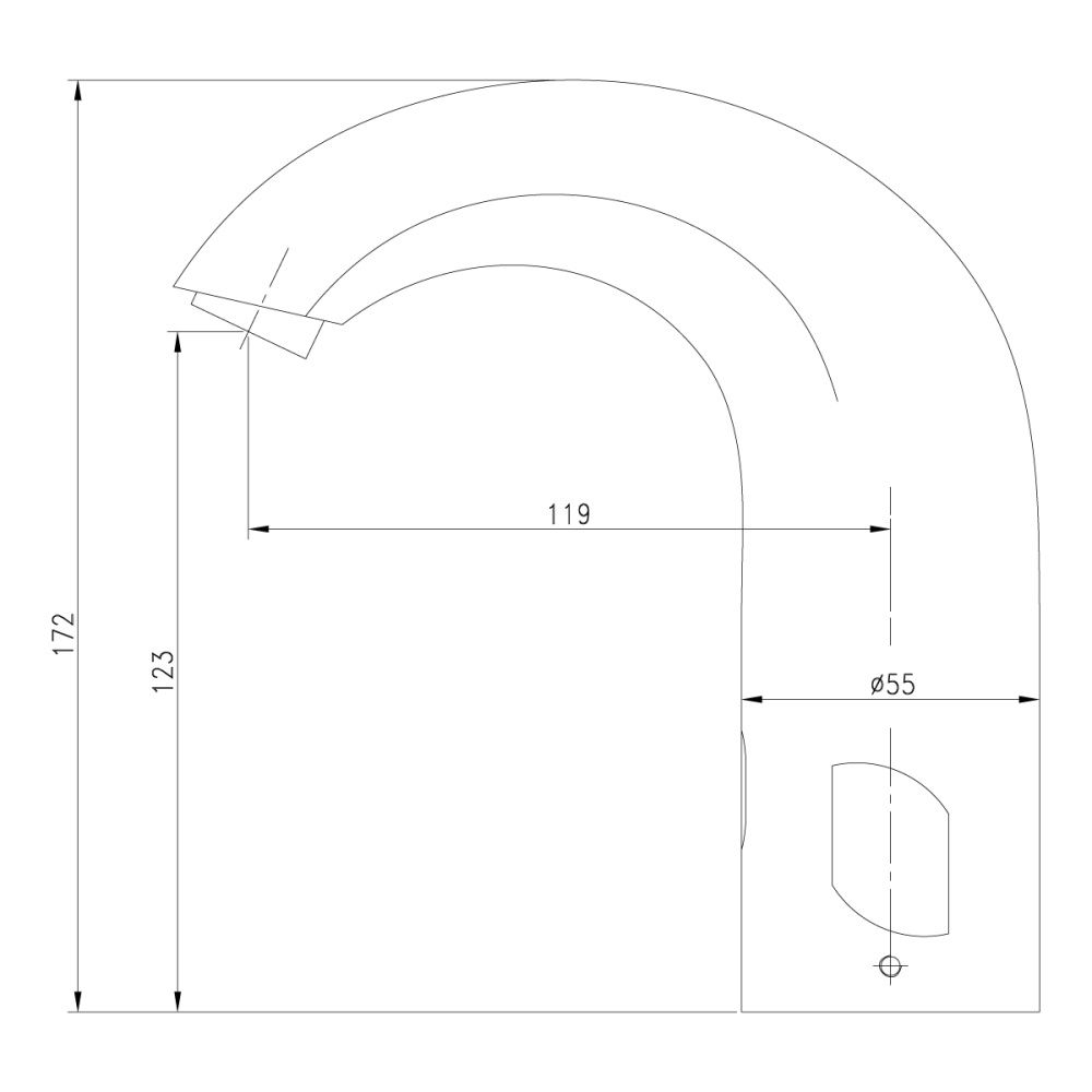 Смеситель для умывальника PROJECT, сенсорный, хром, LEMARK