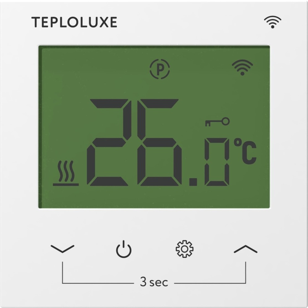 Терморегулятор электронный Pontus wi-fi белый Теплолюкс