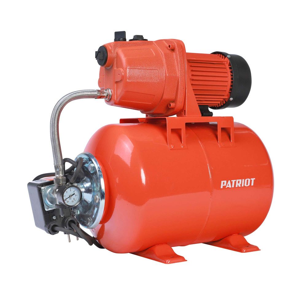 Станция насосная PW 1200-24 C, насосная часть - чугун, бак 24 л, 1200 Вт, 3800 л/час PATRIOT