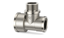 Тройник переходной ВР-НР-ВР 3/4х1/2х1/2 (никель) Varmega