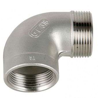 Угольник ВР-НР DN 3/4, PN20, нерж. сталь AISI316