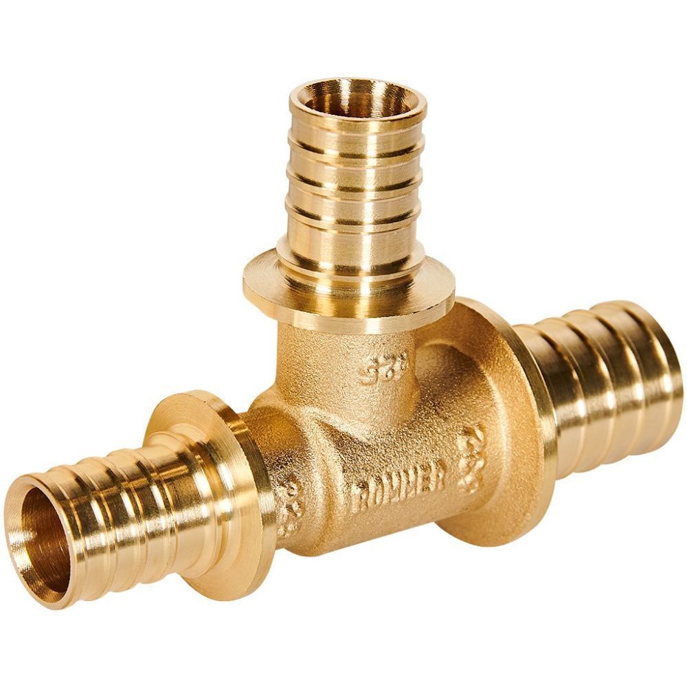 Тройник переходной 32-25-25 латунь Rommer