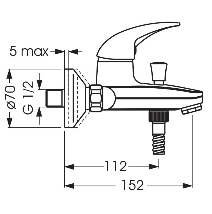Смеситель для ванны и душа ORION, VIDIMA