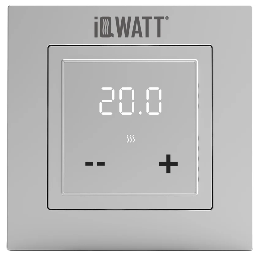 Терморегулятор IQ Thermostat D электронный, серебристый металлик