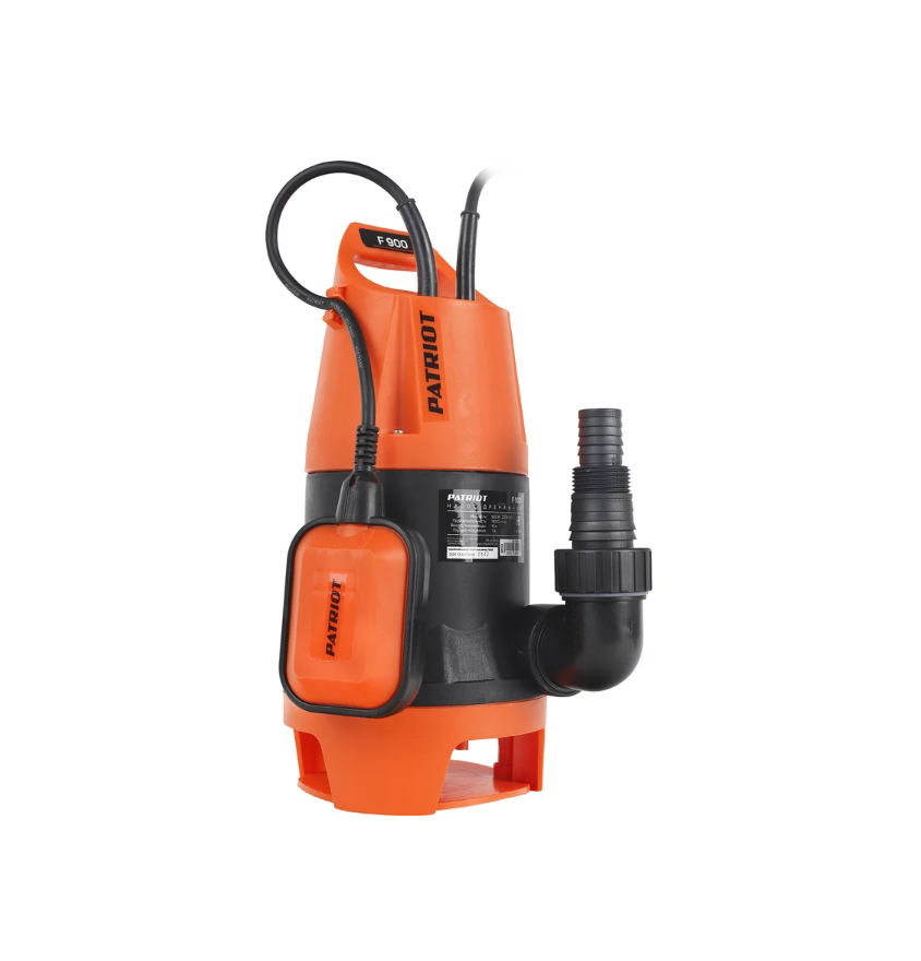 Насос дренажный F 900 д/грязн.воды, корпус - пластик, 900 Вт, 14000 л/ч PATRIOT