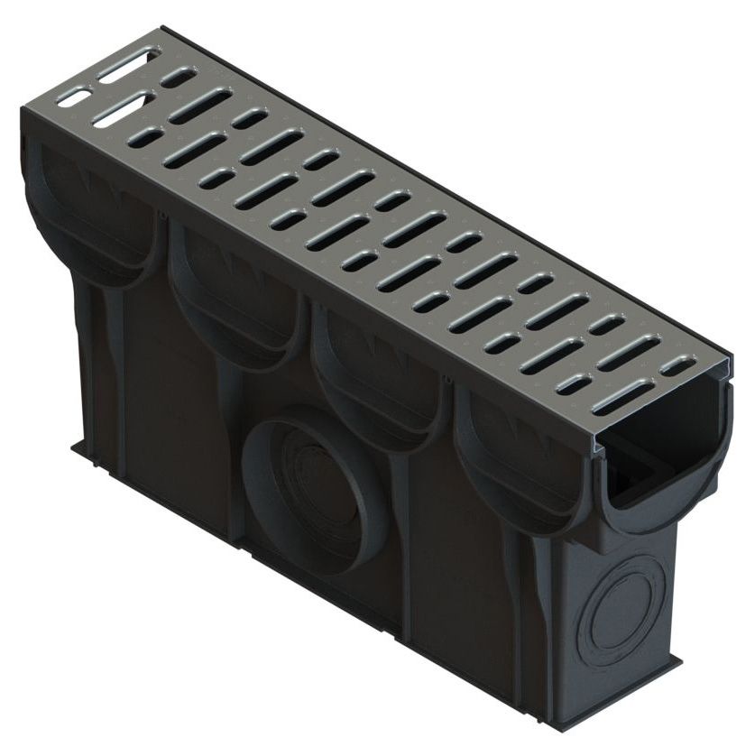 Пескоуловитель S'park ПВ-10.14.25-ПП пластиковый с решеткой штампованной стальной оцинкованой кл.А 