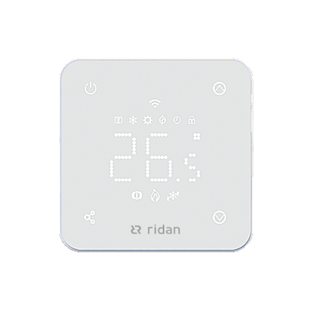 Термостат комнатный RSmart-FW Wi-Fi 230V, с Wi-Fi подключением, белый ECtemp Smart