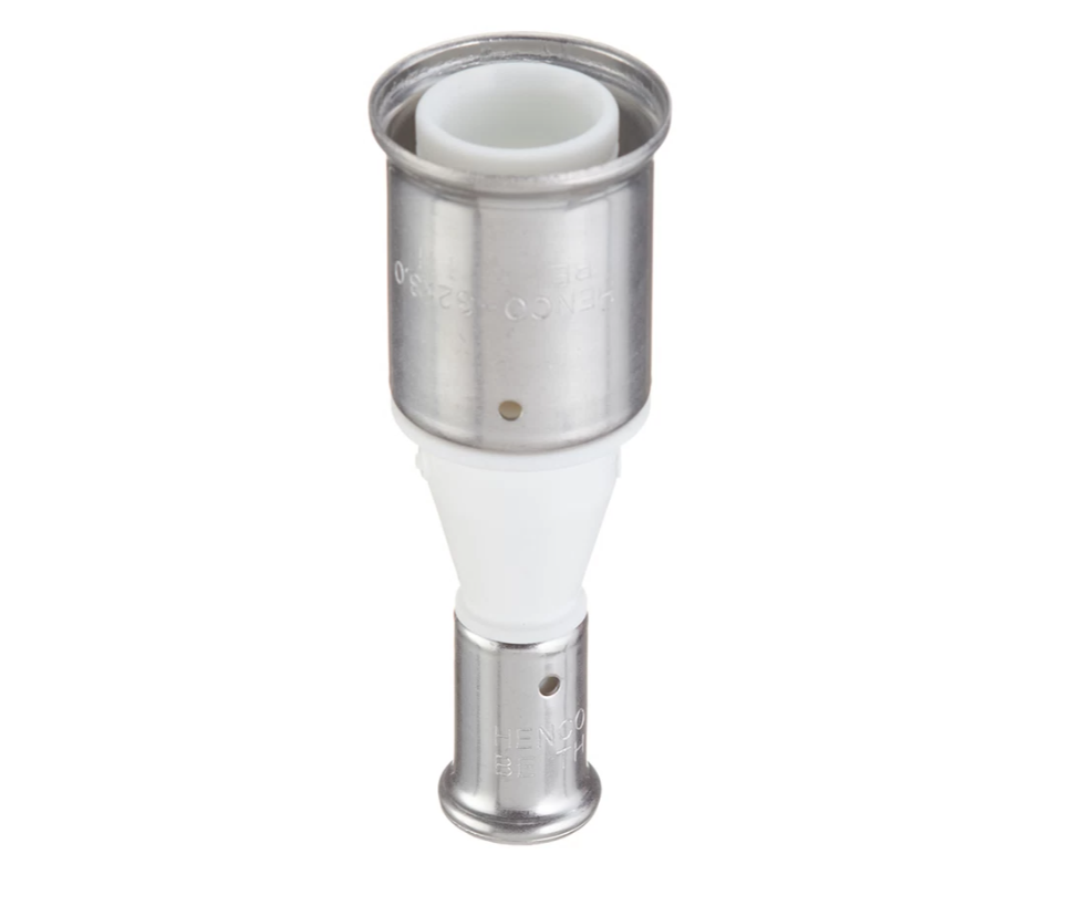 Муфта 32-16 ПВДФ, пресс (белая) HENCO