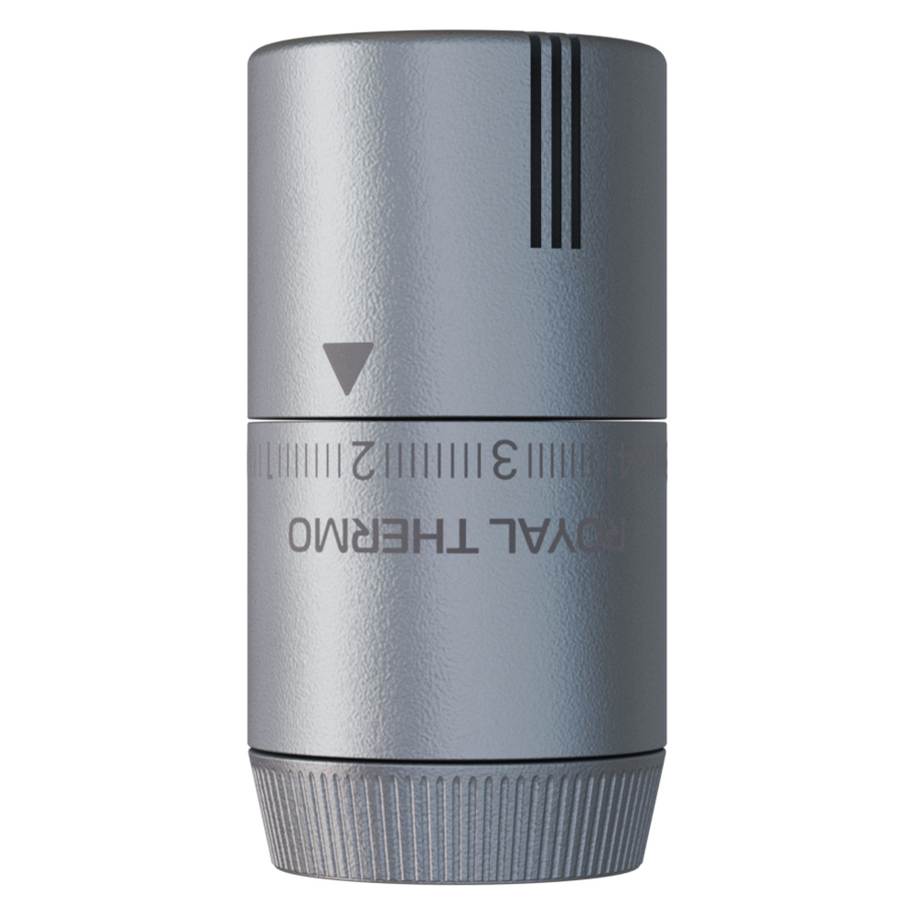 Термоголовка  жидкостная Design М30х1,5 (серебристый) Royal Thermo