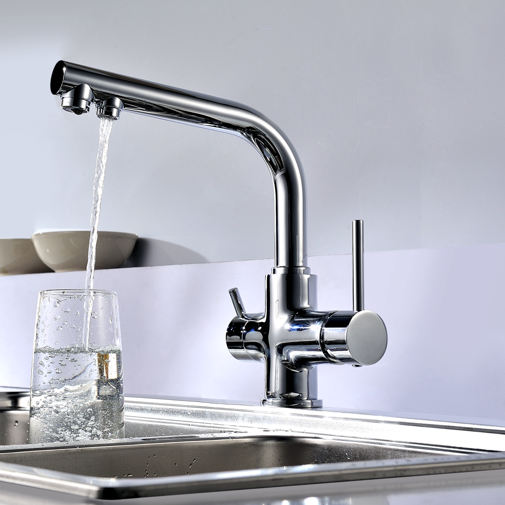 Смеситель для кухни COMFORT с подключением к фильтру питьевой воды, хром, LEMARK