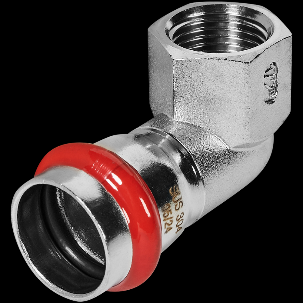 Отвод 22х1/2 ВР нерж. Rommer