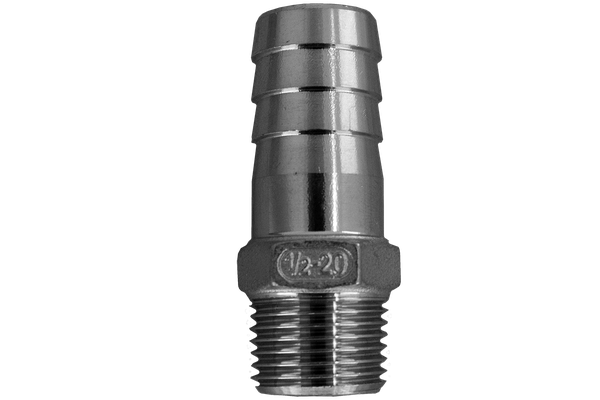 Штуцер елочка 1"х15mm PN16   нерж. сталь AISI304