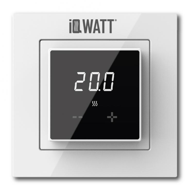 Терморегулятор базовый с сенсорным дисплеем IQ THERMOSTAT D (белый/черный) 