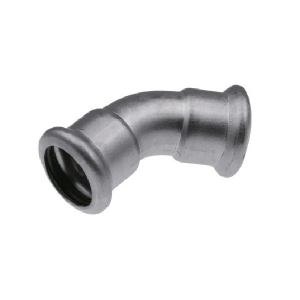 Отвод Inox press 35х45* нерж. KAN-Therm