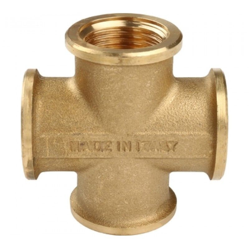 Крестовина ВВ 1/2" (латунь) Tiemme