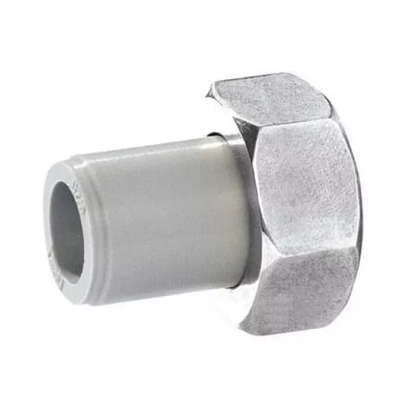 Муфта с накидной гайкой плоское уплотнение ВР 20-3/4" KAN-therm