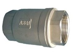 Клапан обратный D12-H12W-1000-020, Ду20, Ру40, р/р, пружинный, материал корпуса - нерж. сталь CF8M, Тмах.=200оС ABRA