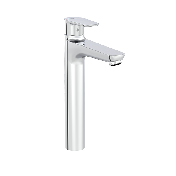 Смеситель для умывальника Flow Soft, высокий, монолитный, хром, Vitra 