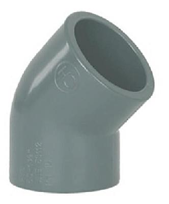Угольник 45* (75) PVC-U Coraplax