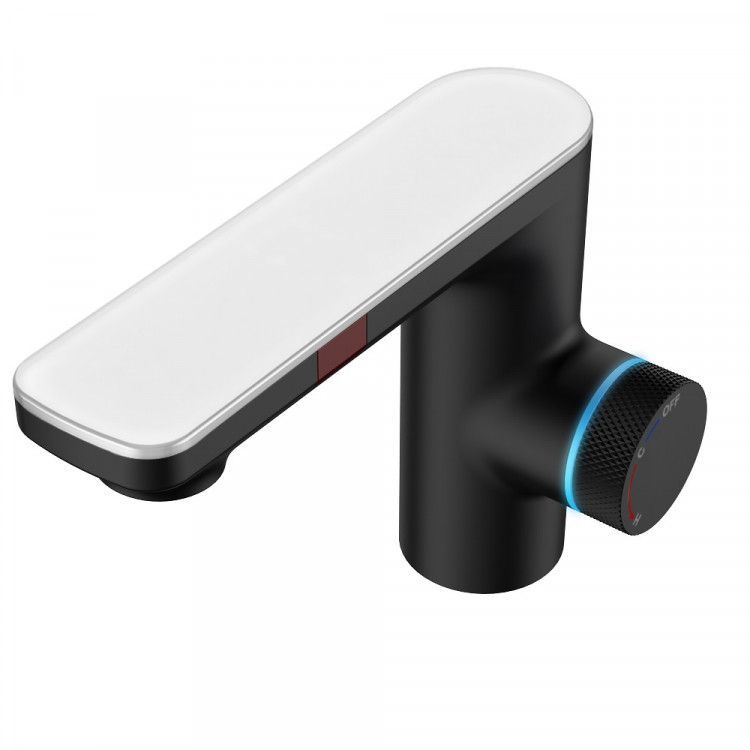 Смеситель на раковину MORANS сенсорный, с термостатом, черный матовый, BERGES Смеситель на раковину MORANS сенсорный, с термостатом, черный матовый, BERGES