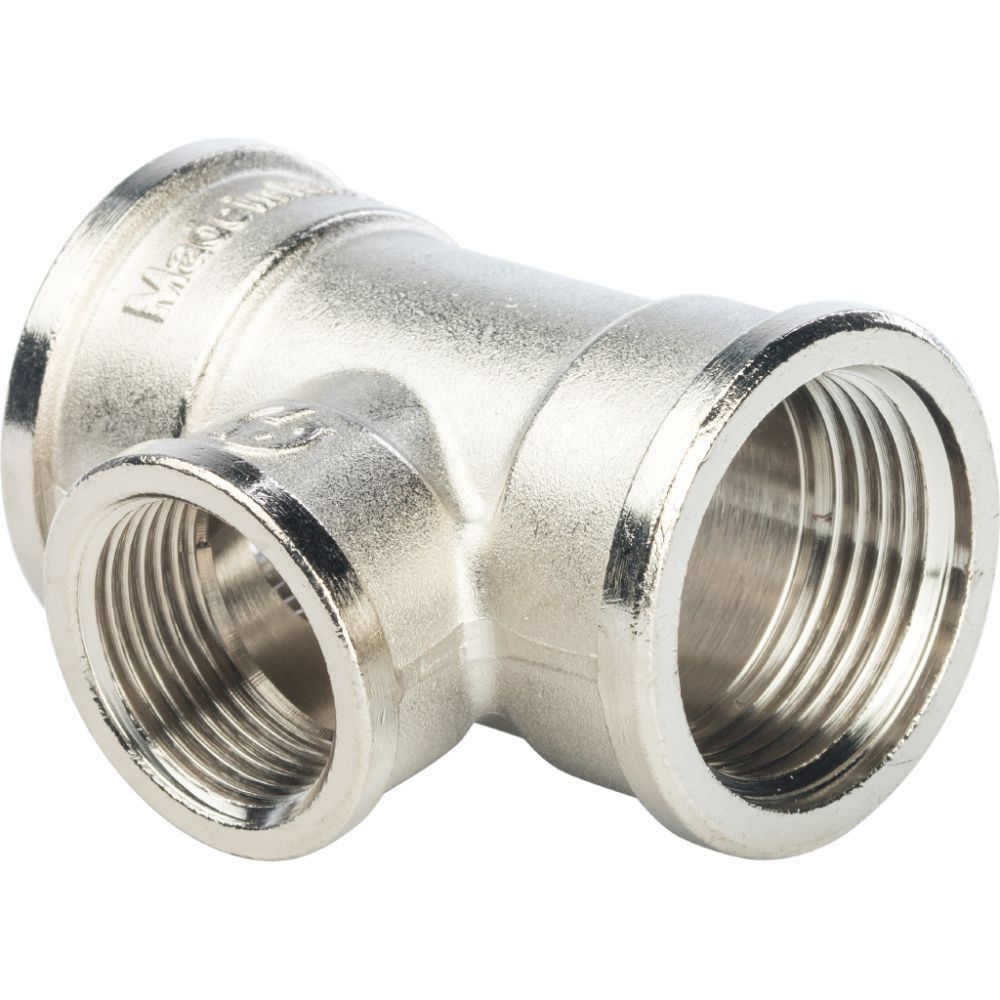 Тройник переходной ВВ 1х3/4х1 (никель) Stout