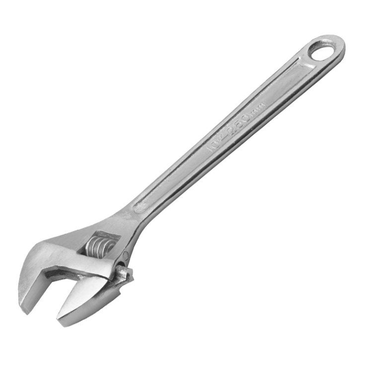 Ключ разводной 10"-250мм углерод. сталь, хром "888" КРЕПЕЖ