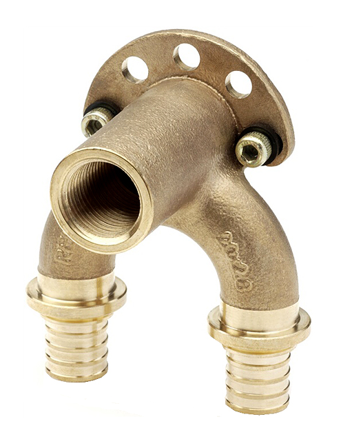 Угольник 16/16-Rp1/2 ВР (длинный) настен. проточный RX+ Rehau