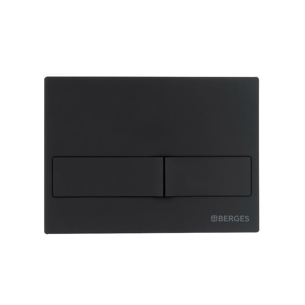 Комплект: инсталляция NOVUM525 + кнопка L5 (черная) + унитаз EGO Rimless с сиденьем Toma SO, BERGES