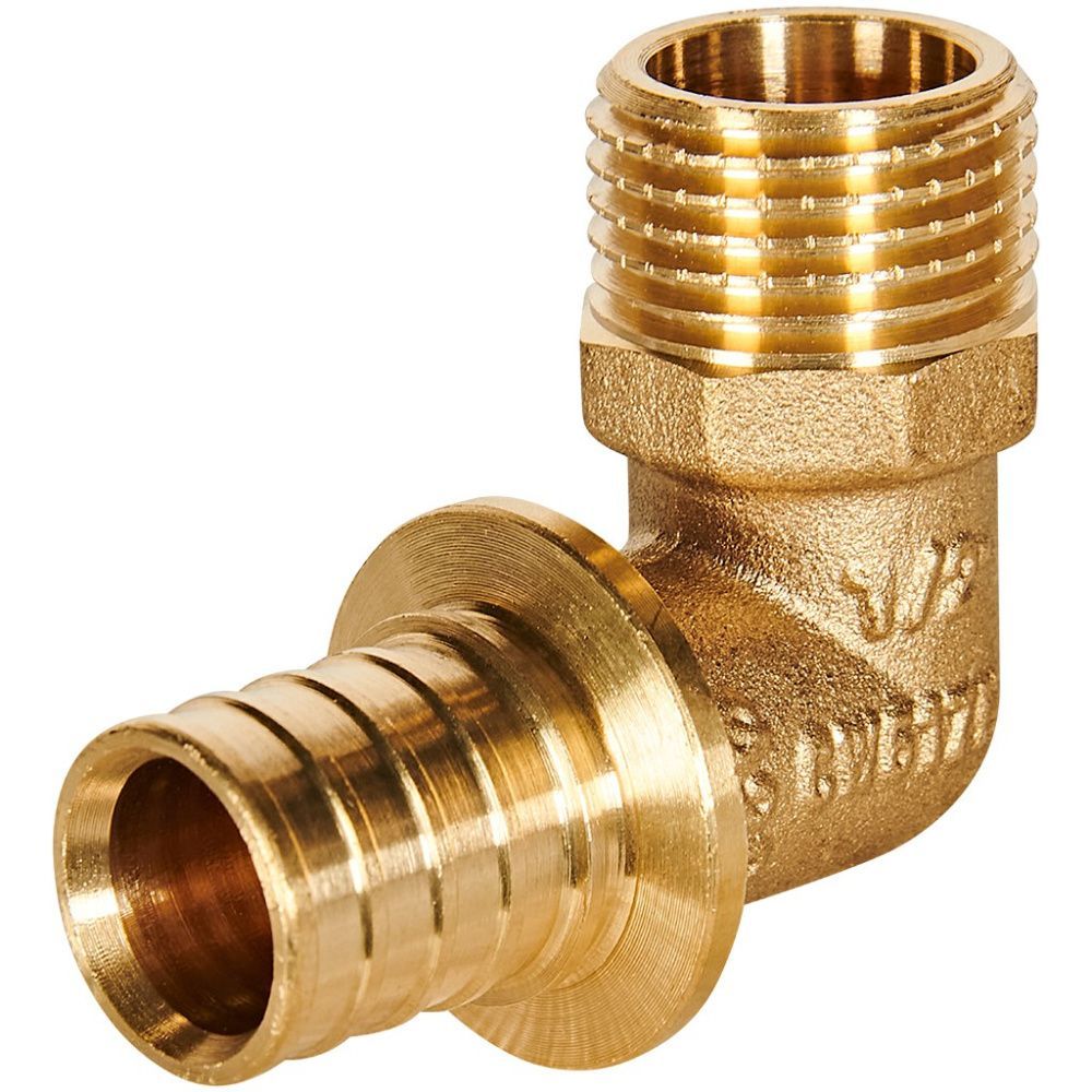 Угол переходной 20-1/2 НР латунь Rommer