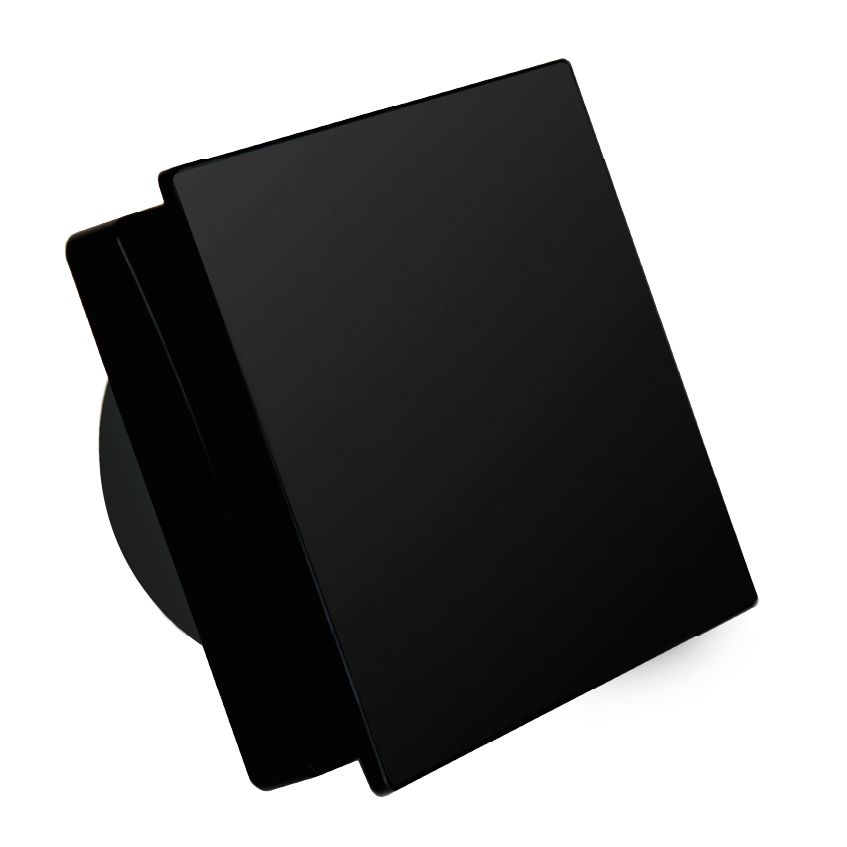 Вентилятор накладной  Seicoi Floxy Design 100 Matt Black Glass SMAD04-01G