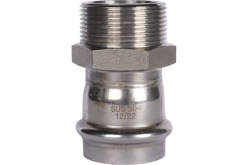 Переходник 18х3/4 НР нерж. Rommer