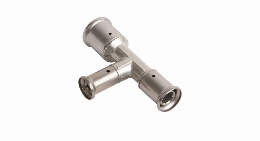 Тройник 20-16-16 латунь, пресс HENCO