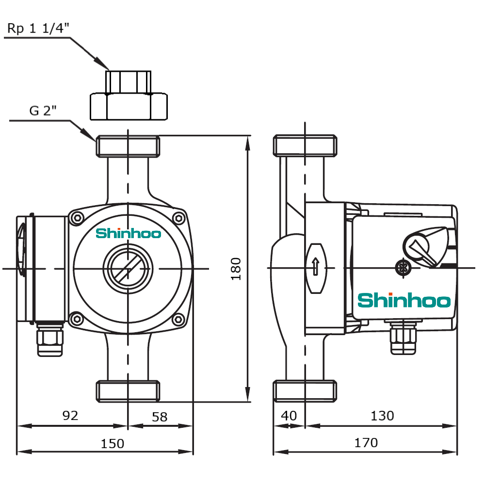 Насос BASIC S 32-8S 1x230V Shinhoo