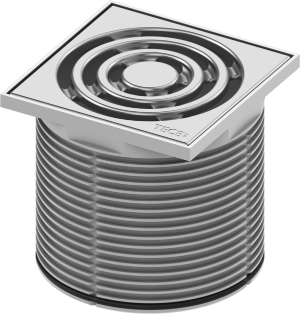 Декоративная решетка 100х100, в пласт. рамке, с монтаж. эл-том, TECE