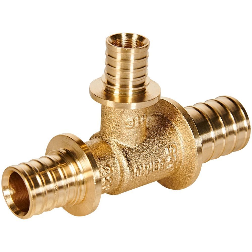 Тройник переходной 25-16-20 латунь Rommer