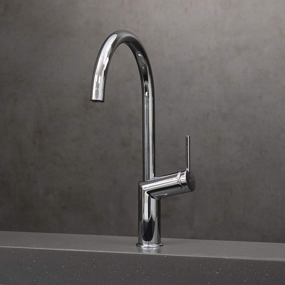Смеситель для кухни Minima, с высоким поворотным изливом, хром, LEMARK