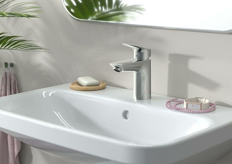 Смеситель для раковины Logis,  100 мм, без донного клапана, HANSGROHE