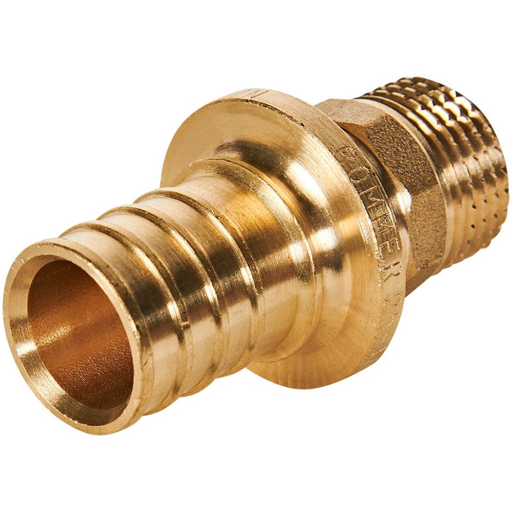 Муфта переходная 25-1/2 НР латунь Rommer