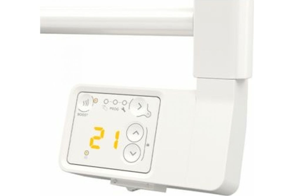 Полотенцесушитель электрический Theola Digital, узкий белый 300Вт, Atlantic