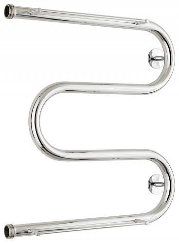 Полотенцесушитель М-образный 2П 500х500, G 1" без кронштейна нерж. ст., полировка Стилье