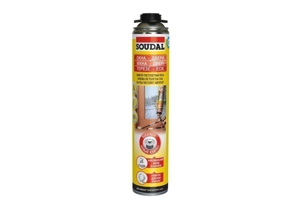 Пена монтажная SOUDAL Yellow 750 мл. ЗИМНЯЯ